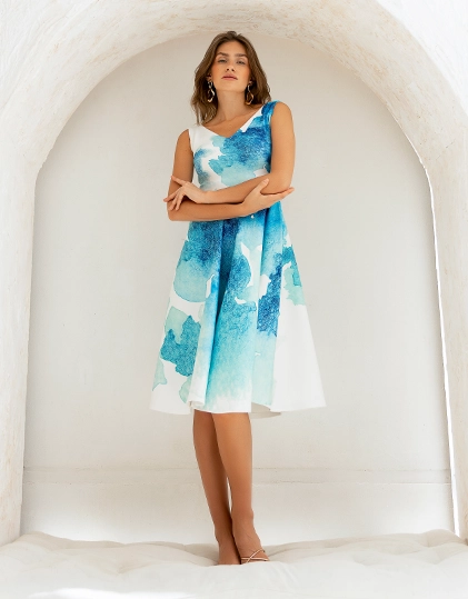 Ocean & Sea Midi Dress